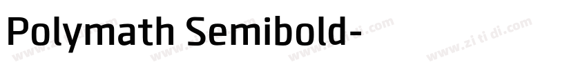 Polymath Semibold字体转换